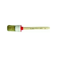 Кисть круглая "Стандарт" КР-40 №10, натуральный ворс, деревянная ручка  